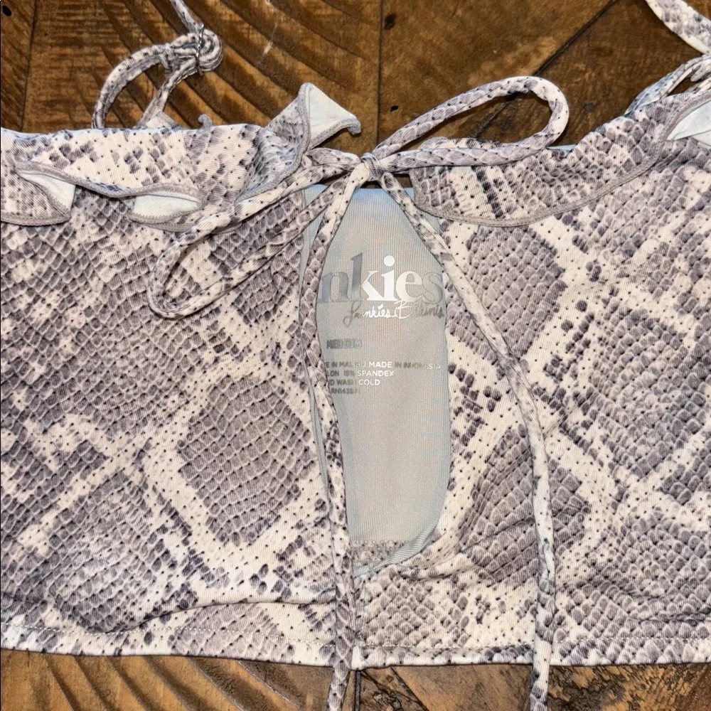 Frankies Bikinis Snake Skin Bikini